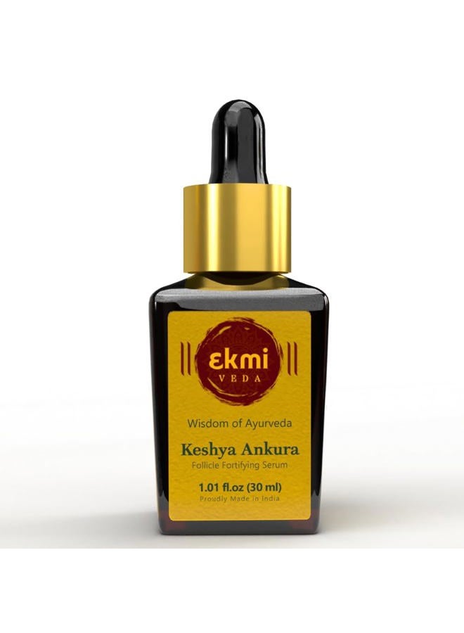 Ekmiveda Hair Growth Dht Blocker Serum With Redensyl, Procapil, Ayurvedic Herbs, Amla, Brahmi, Capilia Longa. Follicle Stimulating Serum. Hair Loss Treatment For Women & Men, Thicker Hair 1.01 Fl Oz - Image 1